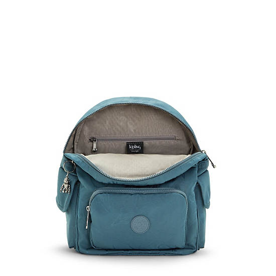 Kipling City Pack Small Classic Printed Backpacks Nocturnal Grey | CA 1505QM